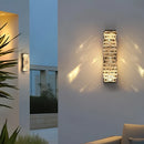 Axyaa Nordic Black Metal Wall Lamp - Minimalist LED Light for Indoor & Outdoor Spaces
