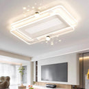 Axyaa Modern Ceiling Fan Lamp for Kids Bedroom with Remote Control and Light