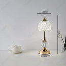 Axyaa Metal Crystal Acrylic Table Lamp - Retro Nordic Bedroom Decor