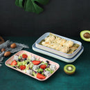 Axyaa Plastic Food Storage Tray Multi-Function Fruit Plate Kitchen Organizer