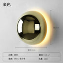 Axyaa LED Round Wall Lamp for Bathroom Bedroom, Nordic Modern Design, Sconce Stair Kids Room