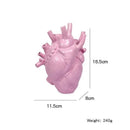Anatomical Heart Vase Collectible Decor with Custom Engraving by Axyaa