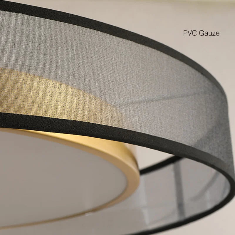 Axyaa Nordic Modern LED Round Ceiling Lamp Surface Chandelier