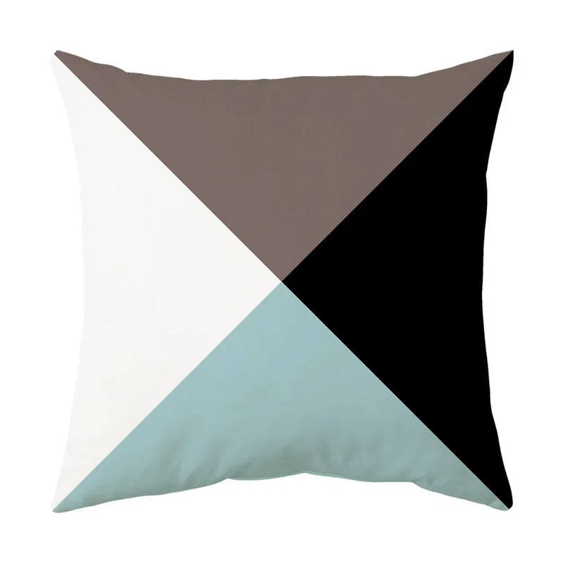 Axyaa Blue Geometric Pillowcase 45x45CM - Simple & Stylish Home Decor Fabrics