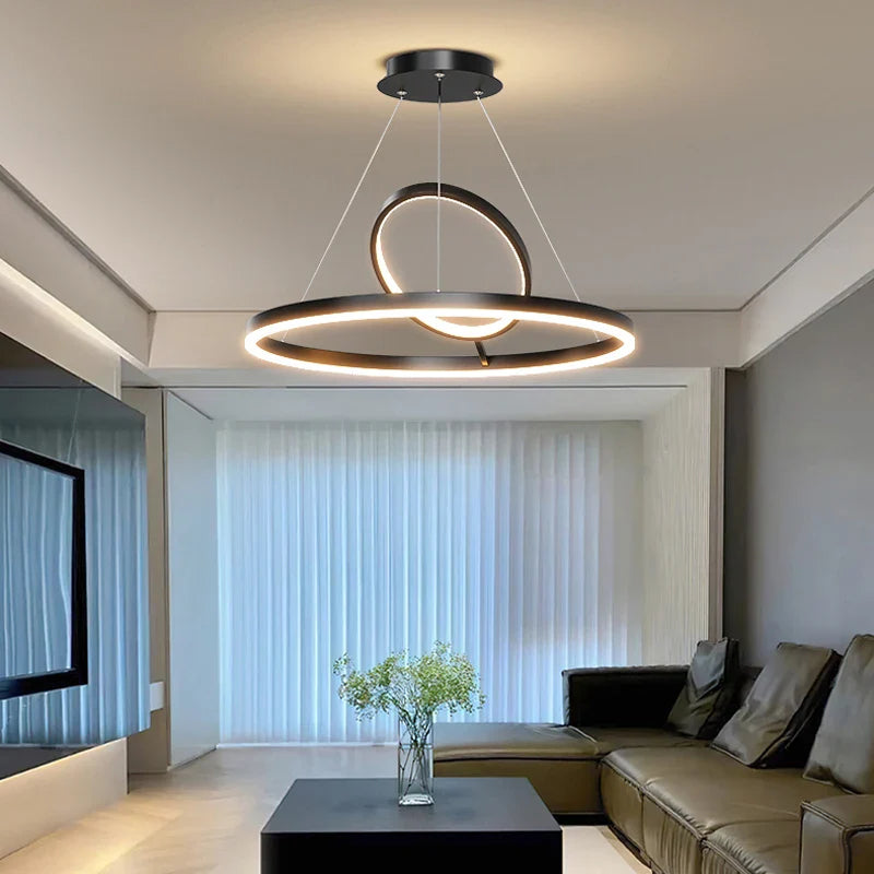 Axyaa Nordic Minimalism LED Ceiling Chandelier for Indoor Lighting