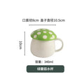 Axyaa Western Pasta Plate Set with Ceramic Coffee Cup, Lid, and Salad Bowl