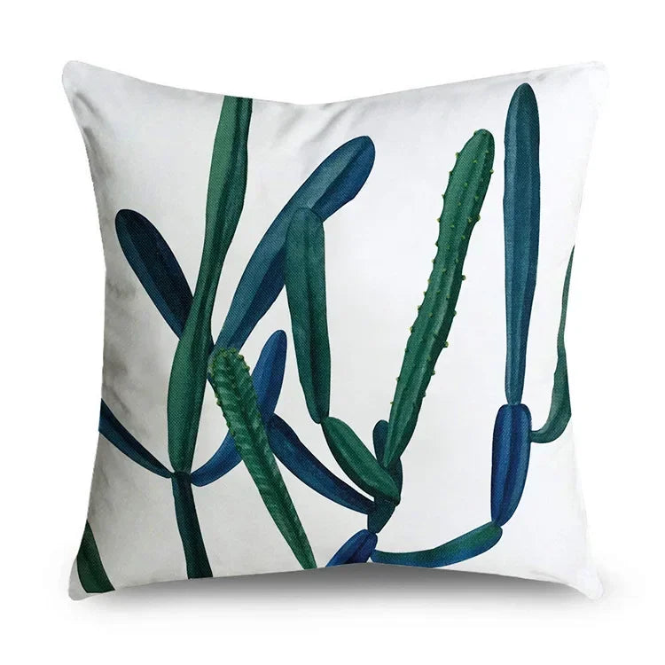 Axyaa Tropical Plant Leaves Pillowcase 45*45cm