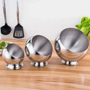 Axya Stainless Steel Serving Bowls with Lid and Storage Bottles