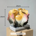 Axyaa Butterfly Wings Ceramic Vase Desk Decoration Modern Decor Artificial Flowers