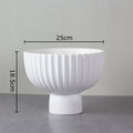 Axyaa Black & White Ceramic Vase: Modern Table Decor for Flowers, Plants, and Aesthetics