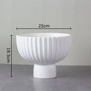 Axyaa Black & White Ceramic Vase: Modern Table Decor for Flowers, Plants, and Aesthetics