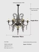 Axyaa Nordic Designer Iron Pendant Chandelier Led Ceiling Light