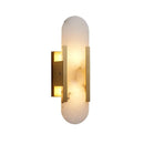 Axyaa Marble Wall Lamp Sconce Light for Bedroom Living Room with G4 Bulb