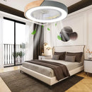 Axyaa Modern Wood Ceiling Fan Light with Remote Control, Dimmable LED and 3 Color Options