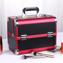 Axyaa Portable Aluminum Makeup Train Case Organizer