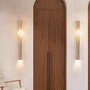 Axyaa Yellow Stone Wall Lamp - Elegant LED Lighting for Home Decor