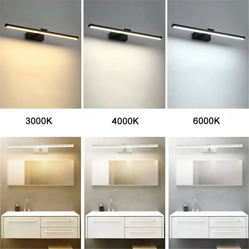 Axyaa Stainless Steel LED Mirror Light for Home Club KTV Bathroom