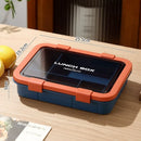 Axyaa Large Capacity Bento Box Lunchbox for Kids, Leakproof Food Storage Container