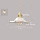 Axyaa White Ceramic LED Pendant Lamp Modern Hanging Light Fixtures