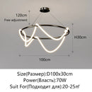 Axyaa Modern LED Ceiling Chandelier for Dining Room Kitchen Bar Lighting