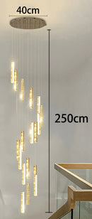 Axyaa Crystal Chandeliers Indoor LED Ceiling Light for Living Room