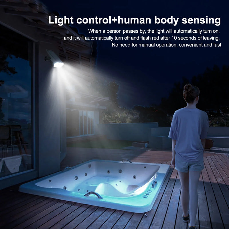 Axyaa Solar Motion Lights 3 Modes Outdoor Waterproof Pathway Spotlights