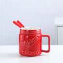 Axyaa Ceramic Chocolate Melting Cup with Fork - 200ML