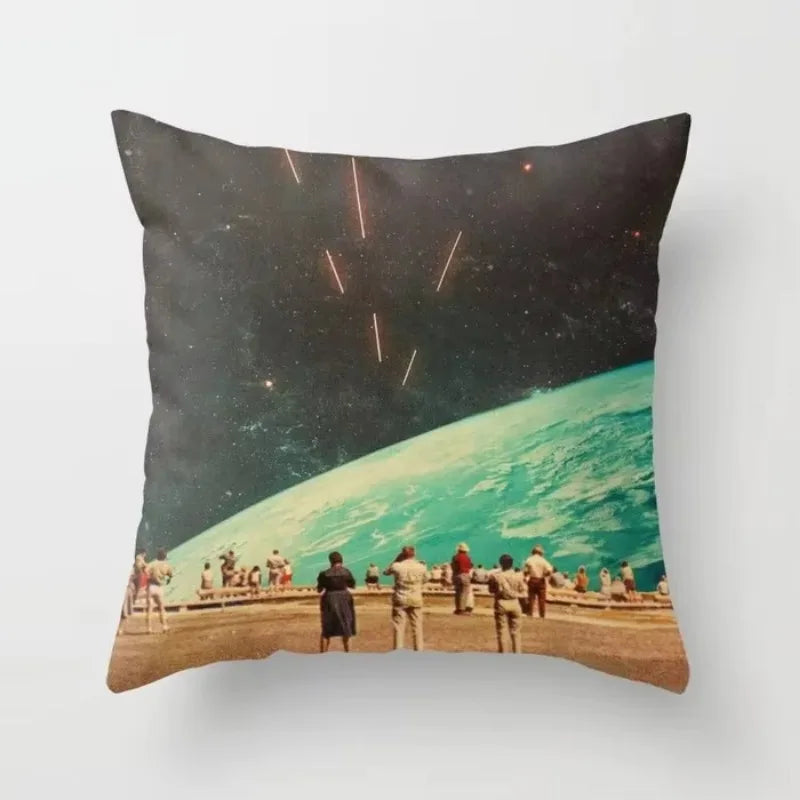 Axyaa Starry Sky Moon Cushion Cover - 45X45CM