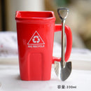 Axyaa Ceramic Trash Can Coffee Cup - Funny & Creative Mug Gift