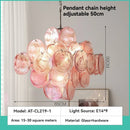 Axyaa Circular Glass Pendant Light for Living & Dining Rooms