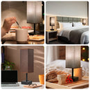 Axyaa Touch Control Table Lamp with USB Charging Ports, 3-Way Dimmable Desk Lamp