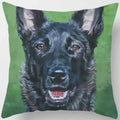 Cute Dog Pattern Square Pillow Covers For Home Decor by Axyaa