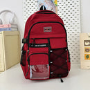 Axyaa Retro Japanese Youth Double Shoulder Backpack for Middle and High School Students