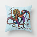Axyaa Psychedelic Octopus Print Pillowcase - Home Decor