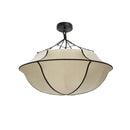 Axya Nordic Retro Fabric Chandelier for French Medieval Style Living Room Decor
