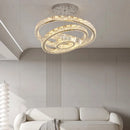 Axyaa Crystal Chandelier Stair Pendant Lamp Living Room Pendant Lights