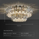 Axyaa Nordic Gold Crystal Ceiling Chandelier: Luxury LED Lighting for Home Decor