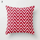 Axyaa Geometric Pillow Case: Modern Red Design for Home Decor
