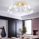 Axyaa Nordic Glass Starry Sky Ceiling Light - Modern Home Art Lighting