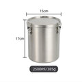 Axyaa Stainless Steel Sealed Tea Storage Jar with Buckle Lid