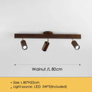 Axyaa Nordic Wooden LED Ceiling Spotlights for Modern Living Room Lighting