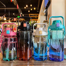 Axyaa Portable Water Bottle with Straw, BPA-Free Large Tumbler for Sports, Gym, and Travel