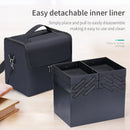 Axyaa 4 Tier Makeup & Nail Organizer Train Case