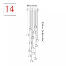 Axyaa Crystal LED Ceiling Chandelier Spiral Lamp for Home Decor