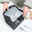 Axyaa Insulated Oxford Lunch Box Bag for Women/Men - Portable, Large Capacity, Thermal