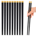 Axyaa Reusable Chopsticks Set - 10 Pairs Sushi Sticks Korean Japanese Chinese Tableware