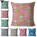 Axyaa Cat Cushion Cover: Decorative Linen Pillow for Home, Sofa, Children's Room
