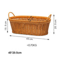 Axyaa Handwoven Bread Storage Basket: Breathable, Portable, 7 Styles - Ideal for Picnics & Weddings