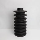 Axyaa Geometric Circle Spiral Black Resin Flower Vase Home Decoration Accessories