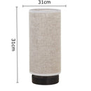 Axyaa Minimalist Linen Desk Lamp | Modern LED Table Light for Bedroom and Study